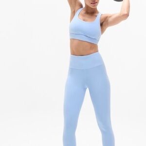 NWT Athleta Interval Stash 7/8 Tight in Light Blue